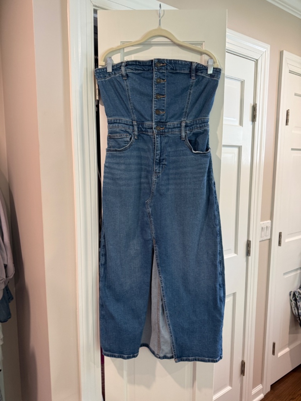 American Eagle Strapless Jean Dress